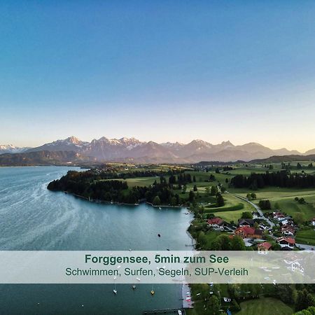 Chalet - Ferienwohnungen - Biohof Stoeger - Panoramasuedbalkon - Grandiose Aussicht Auf See, Berge Und Schloss Neuschwanstein Rieden am Forggensee Exterior photo